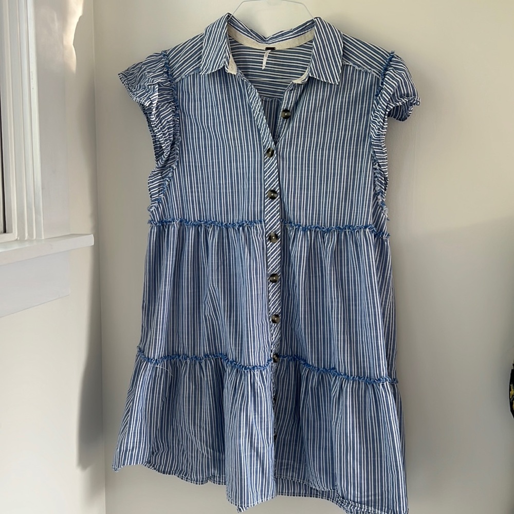 Free People dress - blue and white stripe